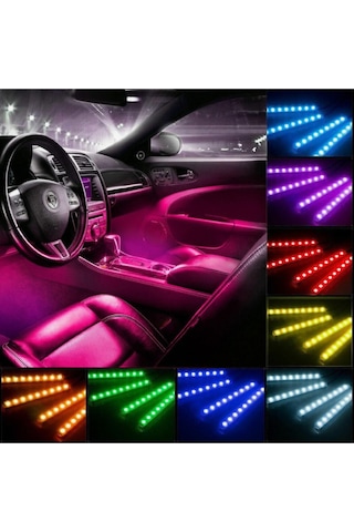 USB Girişli Ayak Altı Led Sese Duyarlı Led Müziğe Duyarlı 12 Led