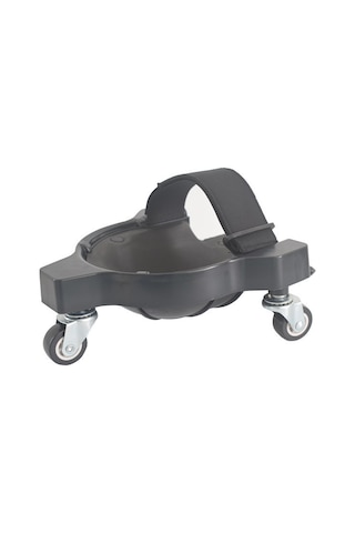 Monyee Siyah Tekli Seramikçiler İçin Kaydırmalı Dürtüye Dayanıklı Dizlik - Universal Tekerlekli Kolay Taşınabilir Koruyucu Yastık