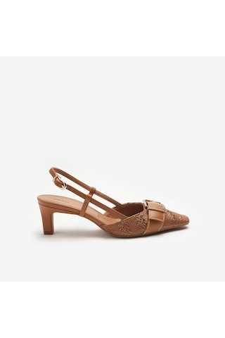 Caramello Topuklu / Stiletto Kadın 81f2 Frau Raffıa Slıngbacks Wıth Buckle