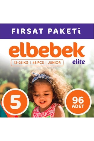 Elbebek Elite Bebek Bezi 5 Numara Junior Fırsat Paketi 96 Adet 2'li