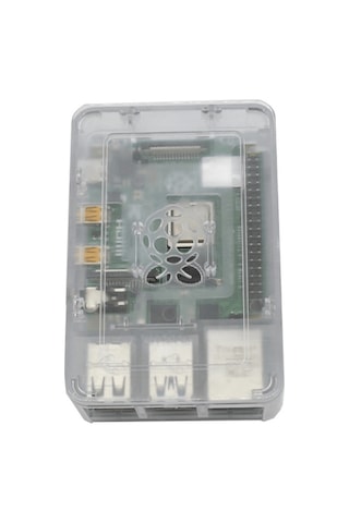 Robotistan Raspberry Pi 4 Plastik Muhafaza Kutusu - Şeffaf (Raspb