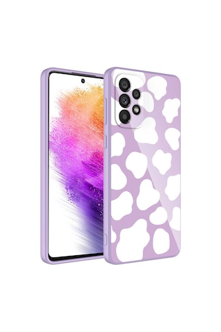 Galaxy Uyumlu A33 5g Kılıf Kamera Korumalı Desenli Sert Silikon Epoksi Kapak - No6 NO6 No6