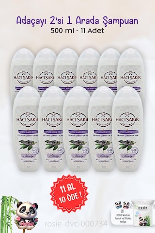 11 Al 10 Öde Hacı Şakir Adaçayı 2si 1 Arada Şampuan Kepeğe Karşı 500 Ml Ve Rosıe