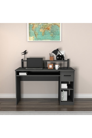 Arnetti Eslem Çalışma Bilgisayar Masası Antrasit