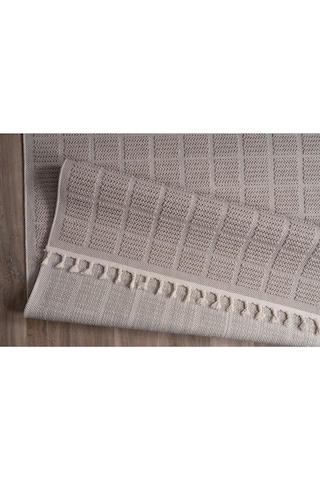Bukle11880 Bej Yumuşak Dokulu Halı Kilim Salon Mutfak Koridor Kesme Yolluk Dokuma Makine Halısı Bej