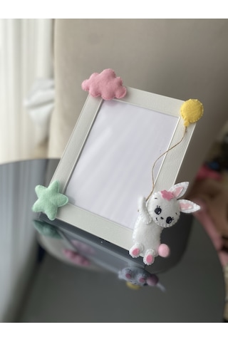 Çocuk Odası Çerçeve Tavşan Pembe Mint