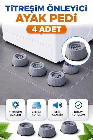 Çamaşır Makinesi Titreşim Önleyici Gri