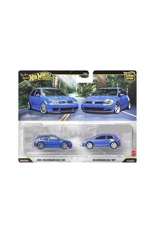 Hot Wheels Premium 2 Pack Mavi Renkli 1:64 Ölçekli Araçlar İle Yetişkin Koleksiyoncular