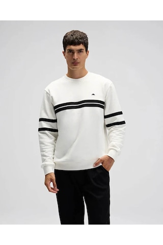 Ellesse Kırık Beyaz Erkek Sweatshirt Em618 Kırık Beyaz