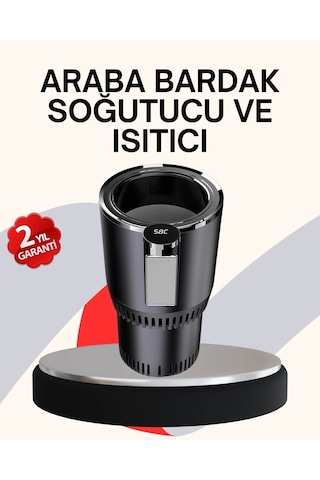 Ceylan Adam Araba Bardaklığı Isıtma Soğutma Ayarlı Çakmak Girişli Akıllı Model Çok Renkli