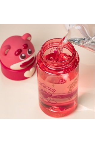 Jian Fan Çilek Ayısı Çocuk Su Bardağı Okul Özel Özelci Doğrudan İçme Bardağı - Mor Mor