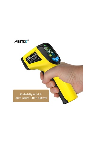 Dofolink El Tipi Dijital Isı Ölçer -50 600 C, Dokunmadan Ölçüm, Renkli Lcd Ekran, Otomatik Kapanma, Endüstriyel Sensör