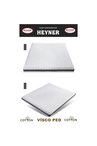 Uzunbebe Heyner Sleep 80X200 Visco Yatak Pedi 80*200 Ortopedik Visco Ped