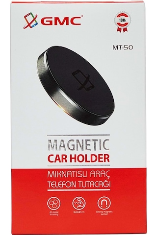 Gmc Mıknatıslı Araç Telefon Tutucu Mt-50 Siyah