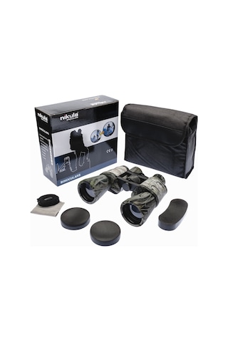 Nikula 20x50 Profesyonel El Dürbünü - 1000m/56 - Askeri Gri - Yeşil