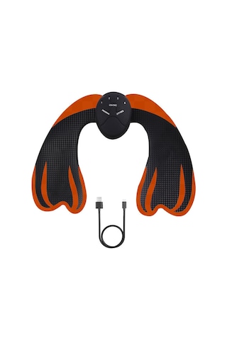 Gajeena Akıllı Kalça Geliştirici Masaj Aleti - İkinci Nesil Sarı Kenarlı Siyah Ana Ünite Şarjlı Model Siyah