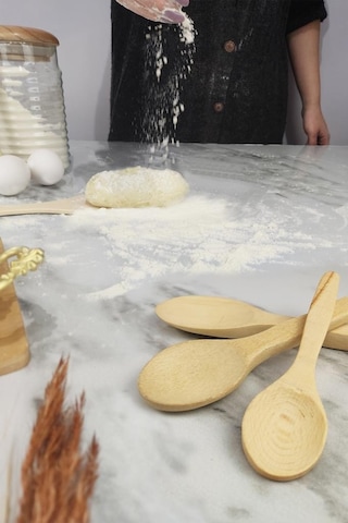 Digithome 5 Parça Doğal Ahşap Mutfak Gereçleri Ve Hamur Seti - Sml001