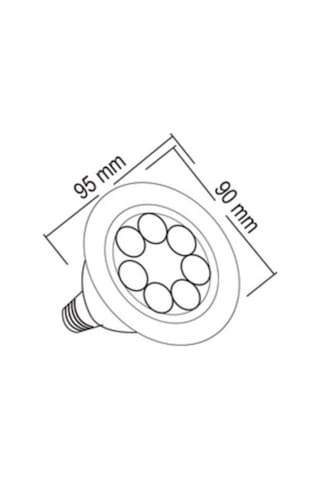 Led Vitrin Aydınlatma Armatür 12W Beyaz Par30 Siyah