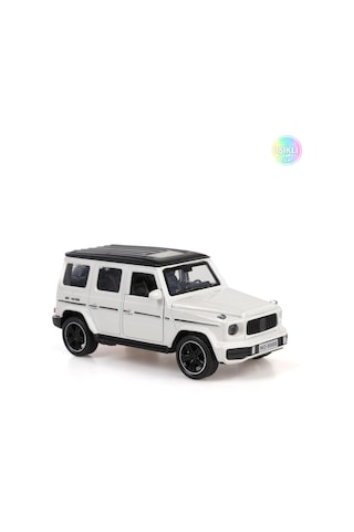 Vardem Kut.çek Bırak 1:32 Işıklı Ve Sesli Metal Jeep - Beyaz