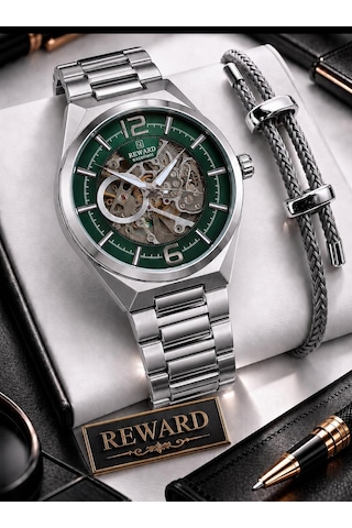 Reward Otomatik Mekanizmalı Premium Erkek Kol Saati 5 Atm Suya Dayanıklı 2 Yıl Garantili Rw.314016.y Gri