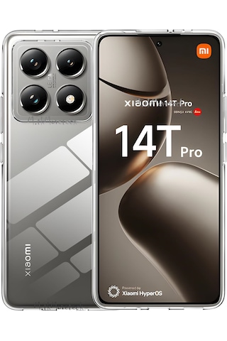 Xiaomi Mi 14t Pro Kılıf Kamera Korumalı Yumuşak Şeffaf Silikon
