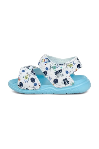 Elit Sy016 Patik Erkek Çocuk Düz Sandalet Mavi Mavi