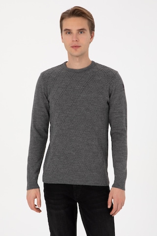 U.s. Polo Assn. Erkek Gri Melanj Kazak /triko 50314974-vr086 Grı Melanj