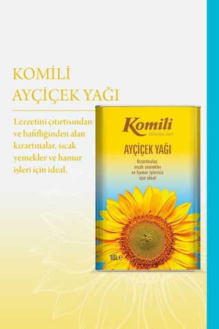 Komili Ayçiçek Yağı 18 L