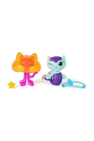 Gabby S Dollhouse 2 Li Figür Seti60 72884 Mercat Kitty Jellyfish Cicciobello