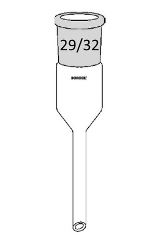 Borosil Cam Adaptör Dişi Şilifli Uzun- 29 32