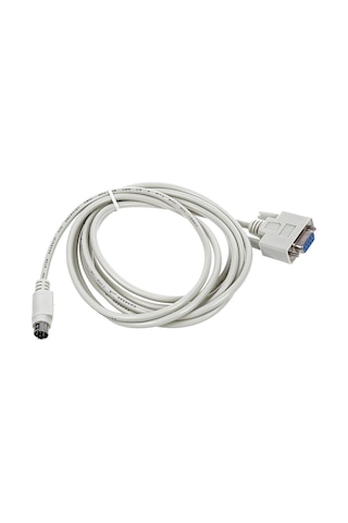 Plc Dvp Serisi İçin Db 9-pin - 8p Mini Din Rs232 İndirme Kablosu Beyaz 3m - Dcpcab215