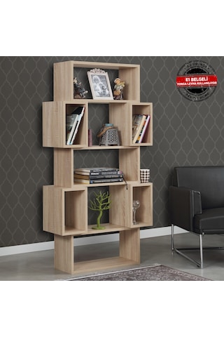 Pasifichome Box Raflı Kutulu Kitaplık Açık Meşe / Çalışma Odası Kitaplık
