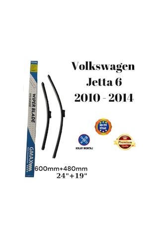 Volkswagen Vw Jetta 6 2010 2011 2012 2013 2014 Uyumlu Ön Cam Muz Tipi Silecek Süpürgesi Seti 600/480mm