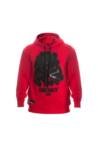 Bonesmen Erkek Kapüşonlu Sweatshirt (463018464) Kırmızı