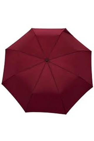 Rüzgara Ve Yağmura Dayanıklı Tam Otomatik Bordo Renk Şemsiye 8 Telli Bordo