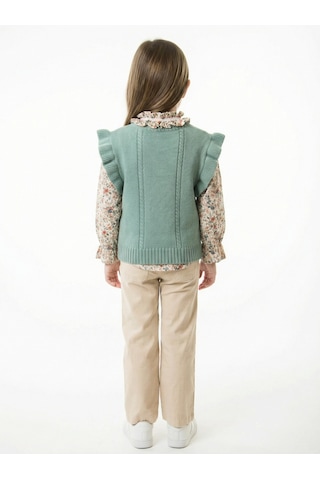Xo Kids Kız Çocuk 3lu Alt Üst Takım 3-7 Yaş 4778 Haki