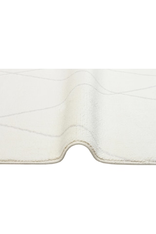 Urban 02 White Etnik Desenlere Sahip Hav Toz Vermez Yumuşak Dokulu Modern Halı