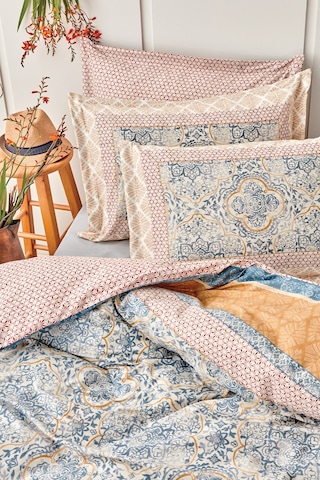 Yataş Bedding Delissa Çift Kişilik Ranforce Nevresim Seti - Mavi