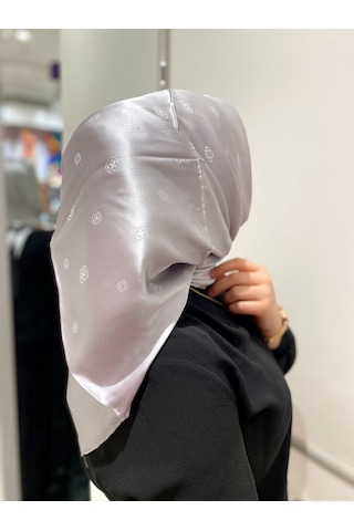 Aker İpek Monogram Jakar Eşarp