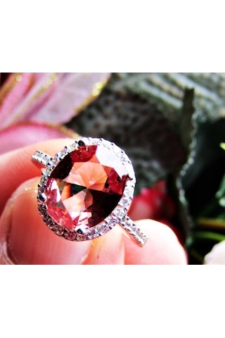 Zultanit Oval Taşlı Kolye Küpe Yüzük Kadın Seti