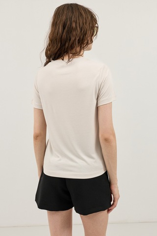 Antioch Modal Karışımlı T-shirt Taş