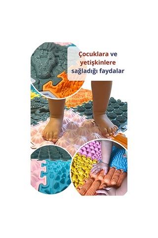 8 Modüllü Dokunsal Bütünleme Göl Kıyısı Çok Renkli