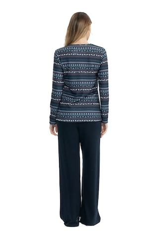 U.s Polo Assn. 17113 Kadın Uzun Kollu Yumaş Kumaş Rahat Ev Giyim-lacivert Lacivert