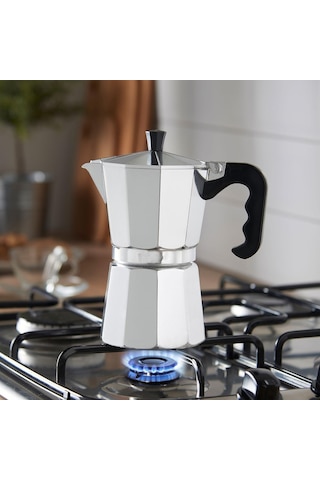 9 Fincanlık Retro Tasarım Alüminyum Moka Pot - Ocak Üstü Espresso Ve Filtre Kahve Demleyici