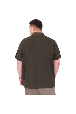 Mode Xl Büyük Beden Erkek T-shirt Polo Yaka Yourself U25310 Haki Haki