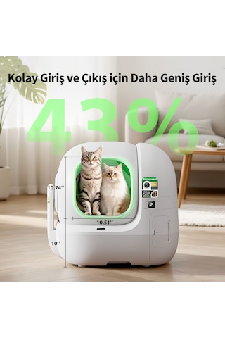 Petkit Purobot Max Pro 2 Akıllı Kedi Tuvaleti Resmi Distribütör Garantili