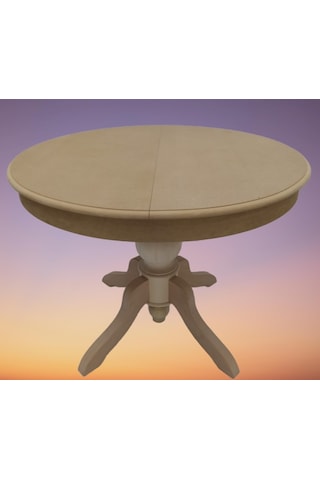 Baba Ayak Masa Kayın Kaplama Mdf Tabla Ihlamur Ağacı Ayak. Natüre HAM 100 cm Açılır El Yapım