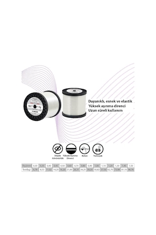 Mercan Standart 1 KG Beyaz Bobin Misina