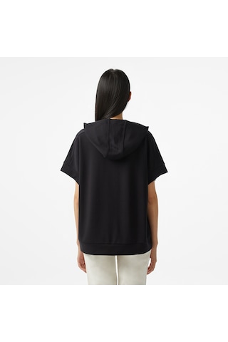 Nautica Kadın Siyah Relaxed Fit Kapüşonlu Sweatshirt Düz 45k500t Siyah