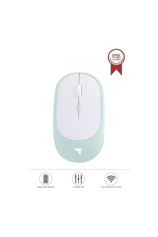 Torima Tm-16 Mavi Kablosuz Çift Modlu Sessiz Mouse Fare 001